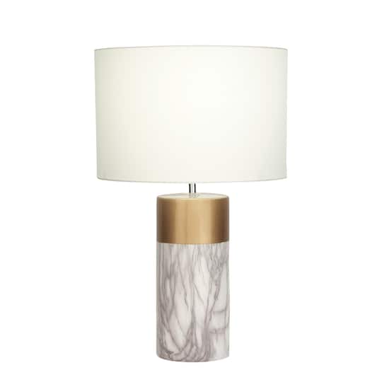 ثلاثة العمل وحي  CosmoLiving by Cosmopolitan White Stone Glam Table Lamp, 25 x 15 x 15 |  Michaels